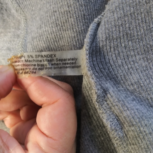 Grey 3/4 Sleeve Jacket Size Large - Picture 3 of 9